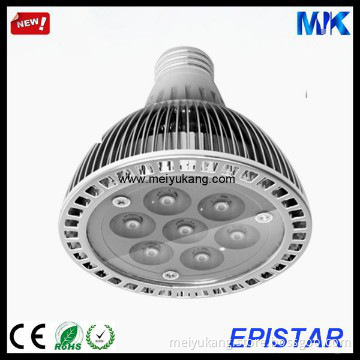 High Power LED Lamp 120-130 LM/W E27 Lamp Base 7W Epistar Chip Par 30
